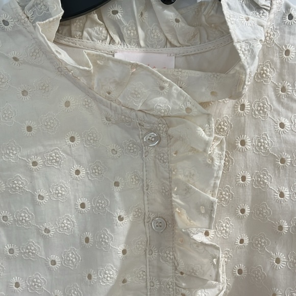 Entro Cream Ruffled Blouse - Picture 2 of 6